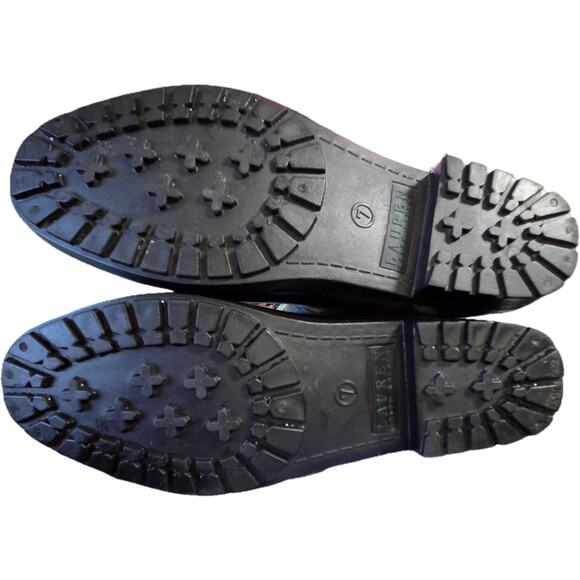 Ralph Lauren Rossalyn II Tartan Plaid Preppy Equestrian Riding Rain Boots 7 EUC - Picture 5 of 7